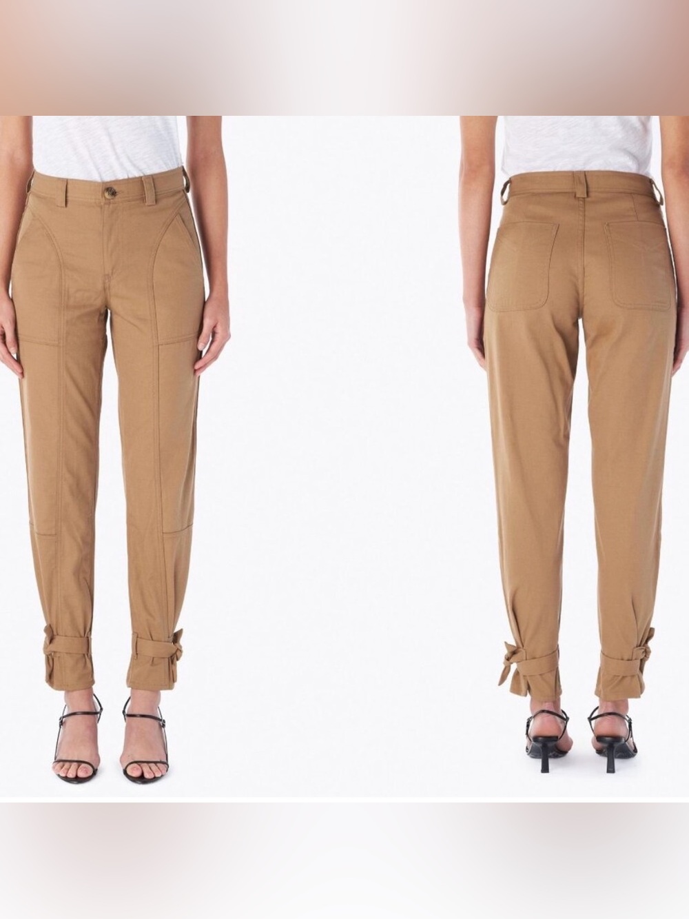 Darcy Cinched Navy Ankle Trouser